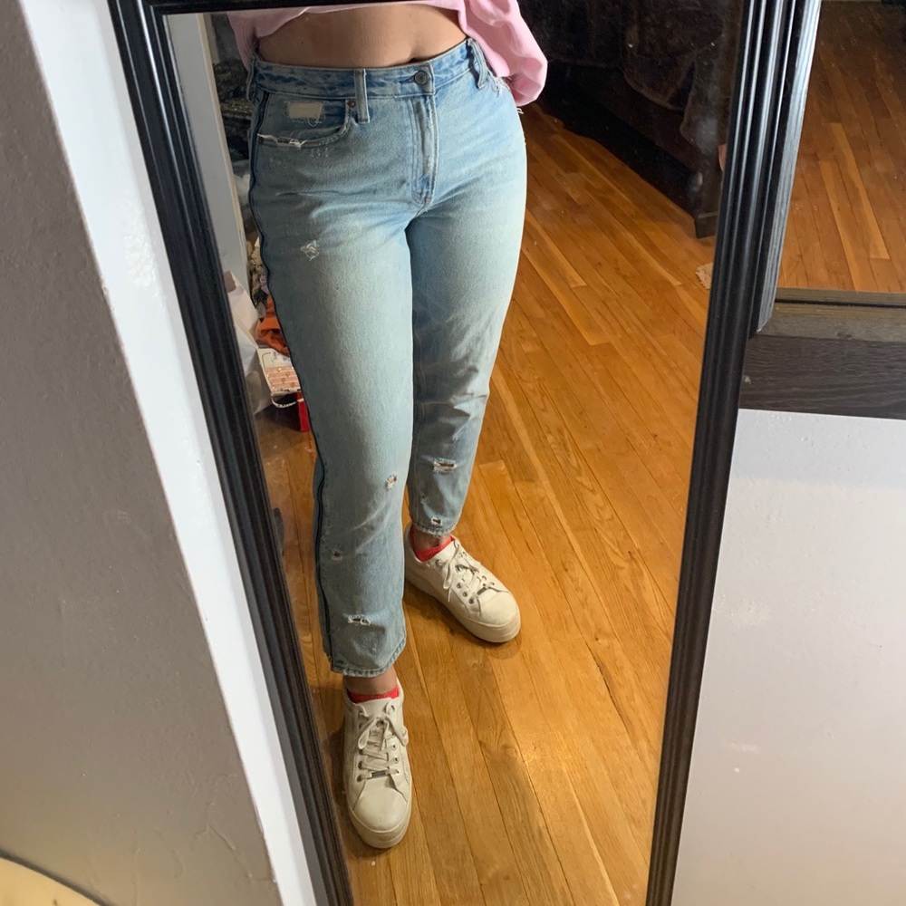 Abercrombie girlfriend high rise jeans